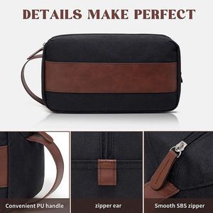 Bolsa Organizadora con Cierre, Ecológica, de Lona, para Accesorios, Bolsa de Cosméticos de Doble Cara con Logotipo Personalizado, Venta al Por Mayor - Product Image 5
