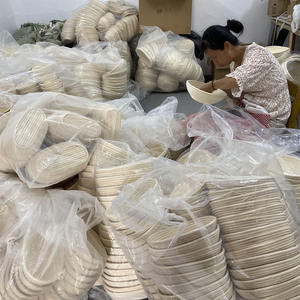 Cesta de pan de ratán ecológica, cesta natural tejida a mano, herramienta para levantar masa para panificación de masa madre - Product Image 5