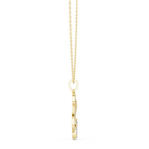 เพชรแล็บโกรว์รูปทรงหลากหลาย ทองคำแท้ 14K 18K จี้รูปทรงกลมแบบอินฟินิตี้ สร้อยคอ DEF VVS เครื่องประดับหรูหรา ขายส่ง - Product Image 4