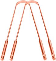 Ensemble de gratte-langue en cuivre, outil d'hygiène buccale en métal de luxe, design exquis, fabrication artisanale, impression floquée, cadeau promotionnel