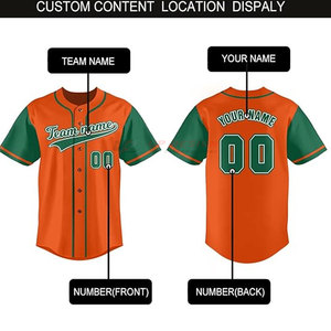Maillot de baseball 100% polyester de haute qualité, séchage rapide, respirant, nouveau design, vente en gros, logo personnalisé, vêtements de sport, nom de l'équipe, manches courtes - Product Image 4