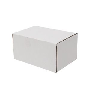 <b>White</b> Outside Yellow Inside 50 Corrugated Paper <b>Boxes</b> - Product Image 1