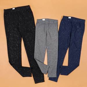 Toddler Girls <b>Ankle</b>-<b>Length</b> Seamless Nylon Spandex <b>Leggings</b> Soft Stretch Activewear Pants - Product Image 4
