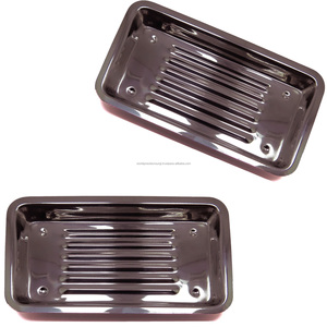 Bandeja Rectangular Ergonómica de Acero Inoxidable Plateada con Rebordes para Almacenamiento de Instrumentos Quirúrgicos Dentales - Product Image 2