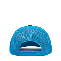Casquette de sport personnalisée 5 panneaux pour homme, broderie de logo de haute qualité, casquette de camionneur bleue imprimée numériquement, vente en gros