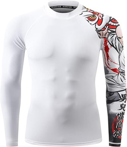 Maillot de protection anti-bactérien sublimé, impression par sublimation, design blanc - Product Image 2