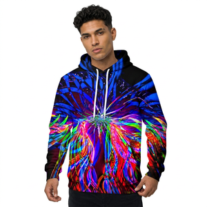 Sweat-shirt à capuche pour homme, imprimé 3D, coupe classique, décontracté, automne, polyester, tricoté - Product Image 2