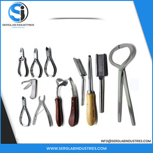 SERGLAB SL001 Juego de Instrumentos Veterinarios para Cascos de Caballos, 10 Piezas, Acero Inoxidable Alemán, Manual, Clase I, General - Product Image 6