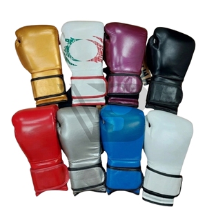 Factory Custom Breathable Unisex Kick Boxing <b>Gloves</b> High Quality Leather Lace-Up Closure <b>Moisture</b> Wicking Pro Training Laced - Product Image 4