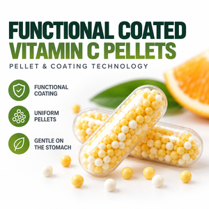 Perlas Funcionales Recubiertas de Vitamina C para Suplementos en Cápsulas OEM - Product Image 1