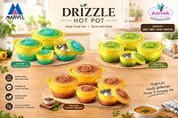 Chauffe-plat écologique de qualité alimentaire en plastique PP multicolore, isolé thermiquement, avec intérieur en acier inoxydable, pour maintien au chaud des aliments