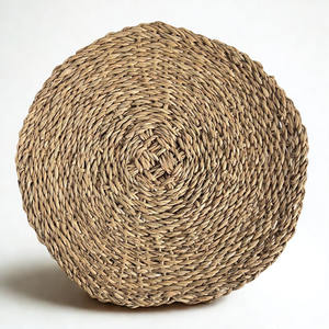 ชุดแผ่นรองจานสานจากหญ้าทะเล คอลเลคชั่นผลงานชิ้นเอก ดีไซน์คลาสสิก เป็นมิตรต่อสิ่งแวดล้อม งานสานละเอียดสำหรับนักสะสม ระดับตกแต่งบ้านระดับนานาชาติ - Product Image 1