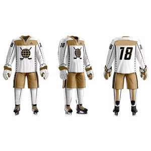 Uniforme de Hockey sobre Hielo Profesional de Alta Calidad, Transpirable, de Poliéster, para Hombre, Ropa de Entrenamiento Personalizable - Product Image 1