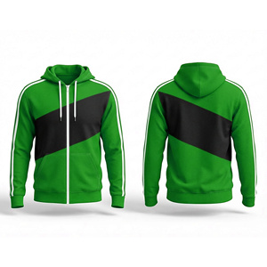 Sweat-shirt à capuche zippé intégral en molleton épais, pour hommes, femmes et jeunes, veste de sport pour l'entraînement - Product Image 4
