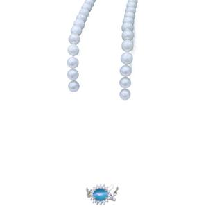 Collar de Perlas de Agua Dulce Naturales de Zhuji, 5-6 mm, Microimpecables, con Fuerte Brillo, Inyección de Oro, Diseño Retro Único - Product Image 5