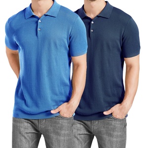 Polo de haute qualité pour hommes 100% coton tricoté décontracté Golf Polo T-Shirt pour hommes - Product Image 6