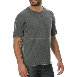 Camiseta de Manga Corta con Cuello Redondo para Hombre, de Lana Merino Superfina, Secado Rápido, Ecológica, Color y Talla Personalizables, OEM/ODM Disponible - Product Image 4