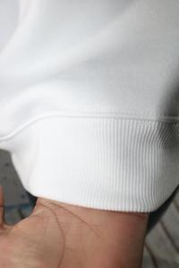 Sweat-shirt à col montant CJA WHITE 100% COTON ROUGE avec broderie appliquée, col large, URBAN PRODUCTIONS - Product Image 6