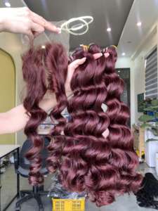 Precio barato súper extensión de cabello humano dibujado doble peluca ondulada profunda color natural para mujeres negras 300G 8-32 pulgadas - Product Image 6