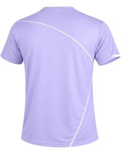 Ensemble de t-shirt et short de sport pour homme, couleur lavande, séchage rapide, respirant, vêtements de sport, course à pied, entraînement, fitness, tenue de sport - Product Image 3