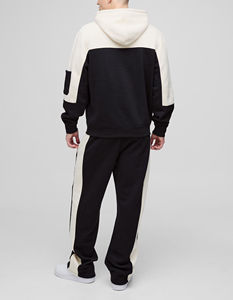 Conjunto de Sudadera con Capucha para Hombre, 100% Algodón, de Alta Calidad, Precio al por Mayor, con Logotipo Personalizado Serigrafiado, Estilo Urbano de Dos Tonos - Product Image 2