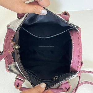 Sac à main Speedy en cuir de vache véritable pour femmes, style occidental, sacs à main personnalisés, sacs à bandoulière, sacs de voyage - Product Image 6