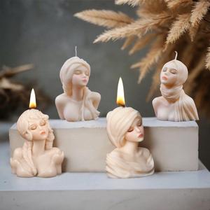 Bougie d'aromathérapie Portrait Bougie Déesse Aromathérapie Exclusive pour Moule en Silicone pour Bougie - Product Image 4