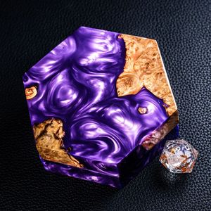 Elite Tabletop Fusion <b>Dice</b> <b>Set</b> Heritage Wood & Resin Customized Color Polished Finish Antique Style Premium Gamer's <b>Dice</b> - Product Image 4