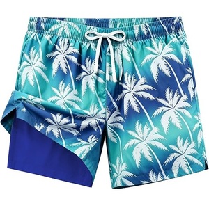 <b>Men</b> Solid Pink Swimming Shorts With Drawstring Waist Double Layer Pool Beach Swim <b>Trunks</b> Breathable <b>Men</b> Outerwear Swim Shorts - Product Image 6