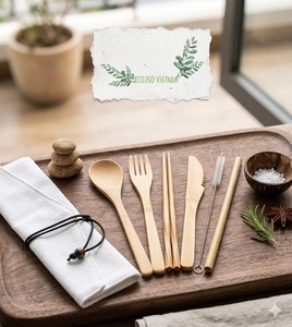 Hot Sale 2026 Disposable Bamboo Cutlery Set for Camping Use Eco2go Vietnam-High Quality <b>Cheap</b> Price - Product Image 1