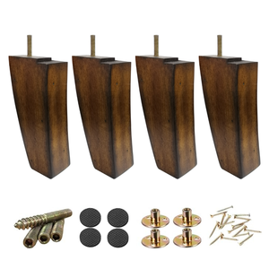 Pata de Mueble Cónica Asimétrica de Madera Maciza, Patas Modernas para Sofá, Silla y Mesa, OEM Vietnam - Product Image 1