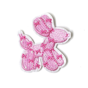 Patch thermocollant brodé Chien Ballon Rose pour chapeaux et toiles - Product Image 4