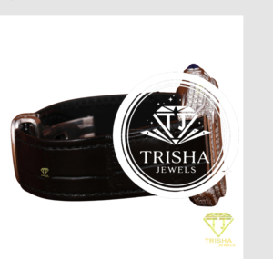 Montre de luxe en or rose avec diamants Moissanite et bracelet en cuir noir, entièrement sertie de pierres VVS, montre de créateur personnalisée et audacieuse - Product Image 4