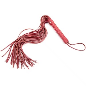 Fusta de cuero genuino de 68 cm, látigo para equitación, látigo de entrenamiento para caballos con correa para la muñeca - Product Image 1