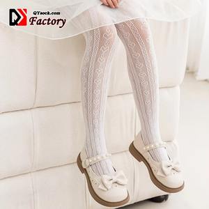 Calcetines de malla fina transpirables para bebés y niñas, estilo vintage, de color liso, con lazo, hasta el tobillo, para verano, calcetines largos de punto para niños pequeños. - Product Image 2