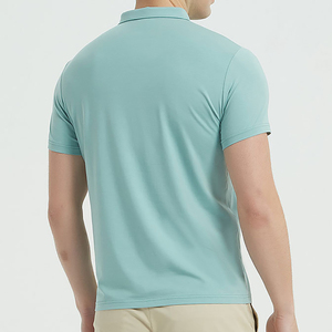 Chemises polo en polyester et élasthanne, légères, 190 g/m², boutonnées, coupe ajustée personnalisée, OEM, chemises polo pour hommes - Product Image 3