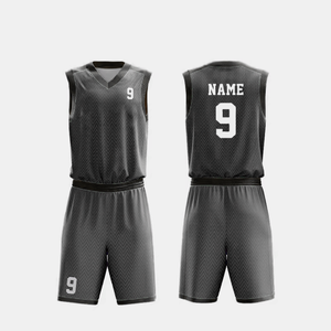 Conjunto de Camiseta de Baloncesto Corta Reversible de Alta Calidad Personalizada, de Malla Transpirable de Secado Rápido, Anti-UV, con Estampado por Transferencia de Calor - Product Image 1
