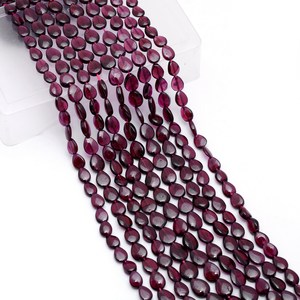 AAA Garnet 5x7mm-6x8mm Smooth Pear Briolette <b>Beads</b> Natural Rhodolite Garnet Semiprecious Gemstone Loose <b>Beads</b> For Jewelry Making - Product Image 3