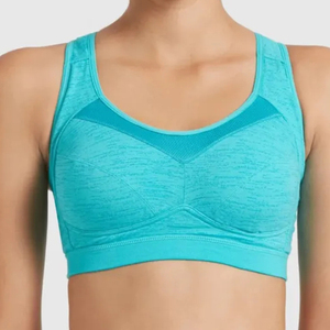 Women Longline Sports <b>Bra</b> High Support Eco-Friendly Four-Way <b>Stretch</b> Moisture Wicking Fitness Yoga Gym Workout Crop Top Custom - Product Image 2