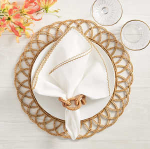 Anneau de serviette en rotin naturel, porte-serviettes carré au design élégant, anneau en tissu très vendu, anneau pour serviettes en papier en rotin - Product Image 2