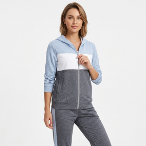 Survêtement à capuche pour garçons, manches longues, fermeture éclair, vêtements décontractés d'automne, matière polyester et coton, poches latérales, coupe régulière - Product Image 3