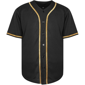 Maillot de baseball quotidien en tissu respirant, manches courtes, fermeture boutonnée intégrale, coupe ample, coutures soignées pour événements sportifs décontractés - Product Image 6