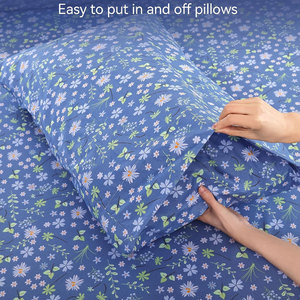 Juego de Sábanas de Algodón y Poliéster Plegables Modernas de Alta Calidad para Uso Diario, 600 Hilos, para Dormitorio, Habitación de Invitados, Uso Textil en el Hogar - Product Image 2