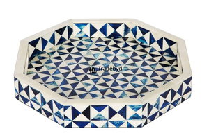 Bandeja de lujo moderna con incrustaciones de hueso, hecha a mano, de calidad premium, decorativa, para servir, de Tradebyd - Product Image 5
