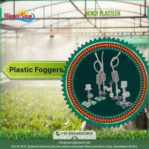 Watersun 4-Way Hanging <b>Fogger</b> Assembly with Anti-Drip Valve Derlin Material Green & White for Greenhouse & Garden Use - Product Image 6