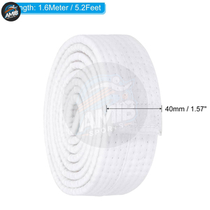 Wholesale Custom Colorful High Waist <b>Karate</b> Belts Cotton Custom Color Breathable Eco-friendly <b>Karate</b> Belts - Product Image 2