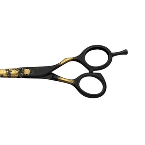 Ciseaux de coiffure 2026 en acier inoxydable 440C, design doré sur fond noir, vente directe usine - Product Image 3