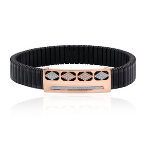 18K Rose Gold Gents <b>Bracelet</b> 4.410g Regular Size Real Gold Wristlet For Men Elegant Solid Link Fine Jewelry Male Classic Luxury - Product Image 1