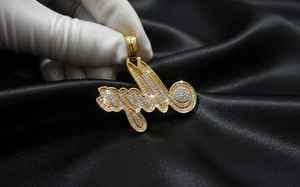 Pendentif Hip Hop Moissanite Bicolore en Argent 925, Lettres de Nom Personnalisables, Breloques de Luxe, Passe le Test du Diamant - Product Image 5