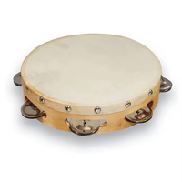 Bulk Supply Musical Instruments 10 Inch Wood Tambourine Sounds Maker Promotional Wood Tambourines In Low MOQ